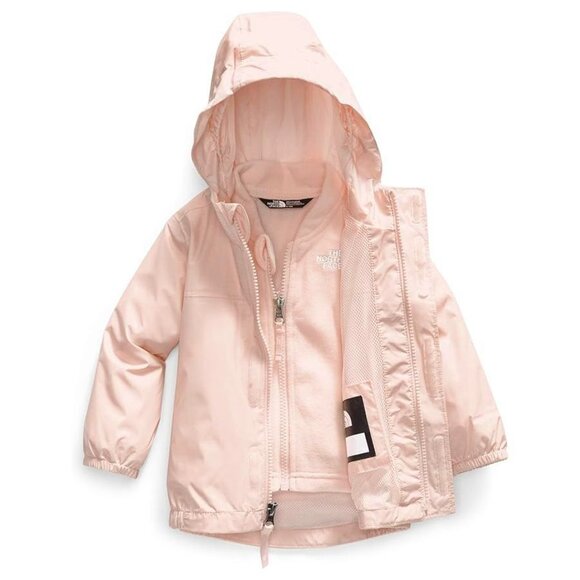 NEW THE NORTH FACE Baby Infant 0-3M Stormy Rain Triclimate® Impatiens Pink - Picture 2 of 4